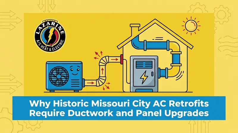 Navigating Ductwork and Panel Upgrades During Historic Missouri City AC Retrofits