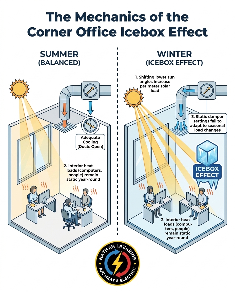 The Mechanics of the Corner Office Icebox Effect