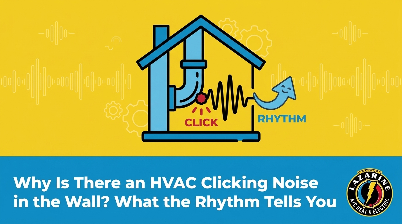 Why Is There an HVAC Clicking Noise in the Wall? What the Rhythm Tells You — featured image